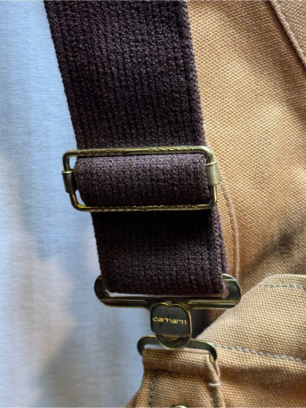Carhartt Double Knee Overalls Men’s 38x34 Duck Canvas Insulated Made In USA Used - Picture 5 of 14